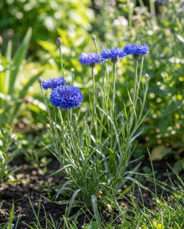 Blåklint Blue Ball (Centaurea cyanus) – ekologiska ettåriga blomsterfrön från SeedsChoice