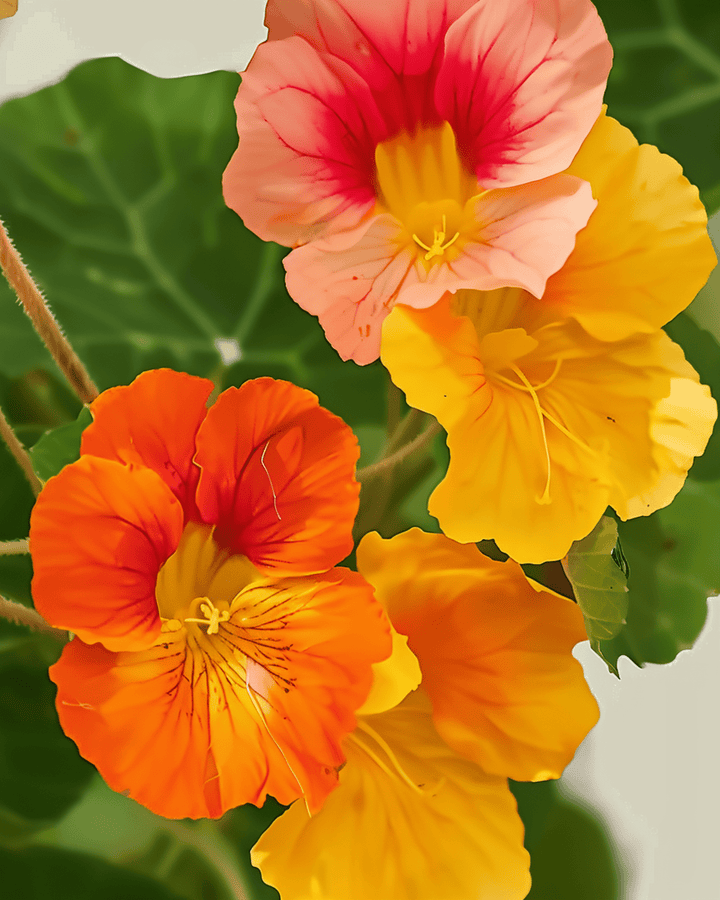 Krasse Climber Mixed Colors frön (Tropaeolum majus) – ekologisk ettårig klätterväxt