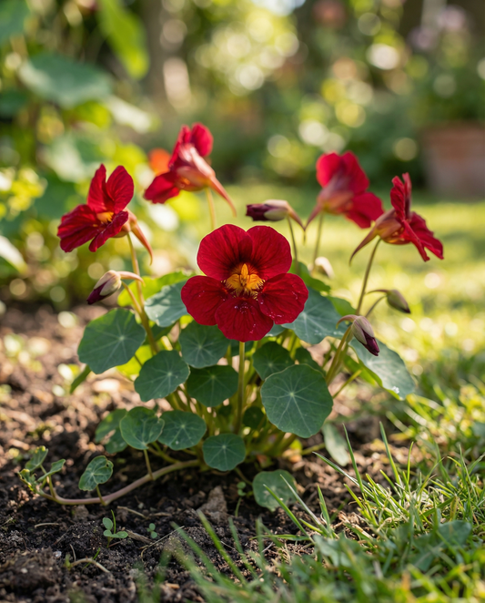 Krasse Empress Of India (Tropaeolum majus) – ekologiska ettåriga frön från SeedsChoice