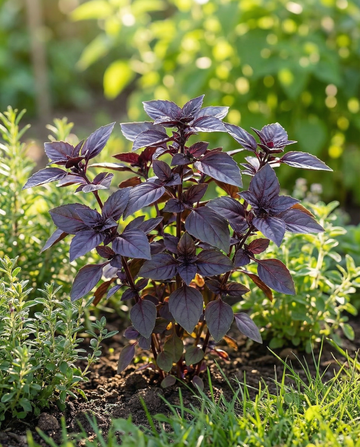 Basilika Rosie (Ocimum basilicum) – ekologiska frön för ettårig ört från SeedsChoice