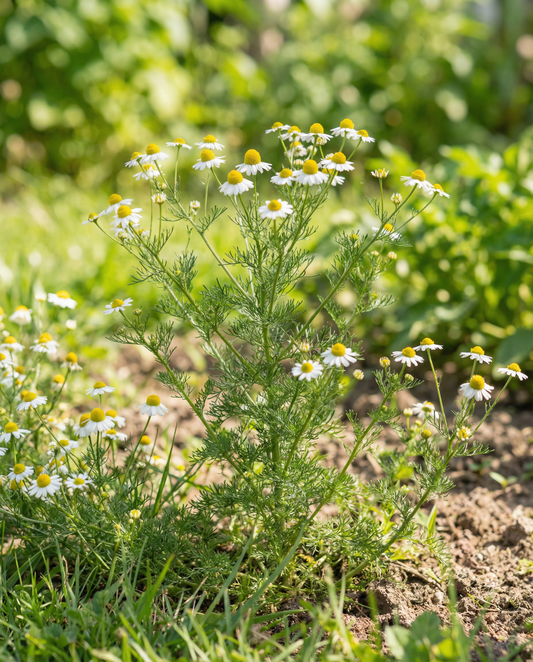 Kamomill (Matricaria chamomilla) – ekologiska ettåriga örtfrön från SeedsChoice