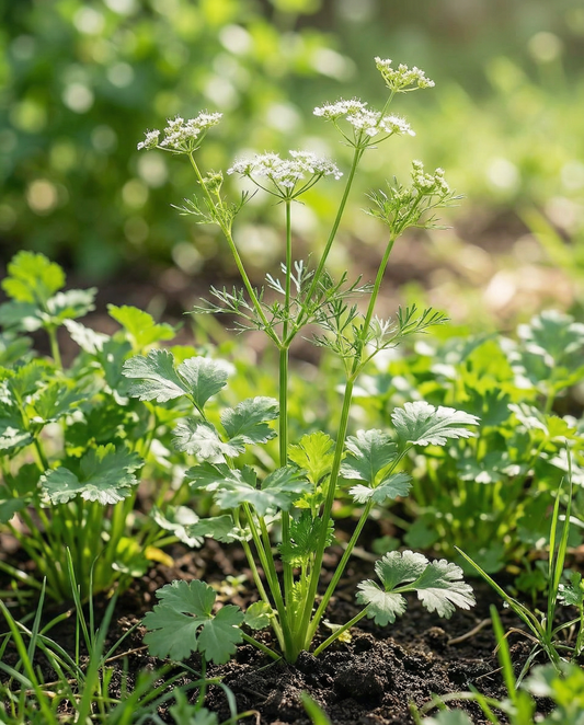 Korianderfrön (Coriandrum sativum) – ekologiska ettåriga örter från SeedsChoice