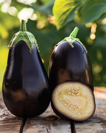 Auberginefrön Black Beauty (Solanum melongena) – ekologisk ettårig grönsak