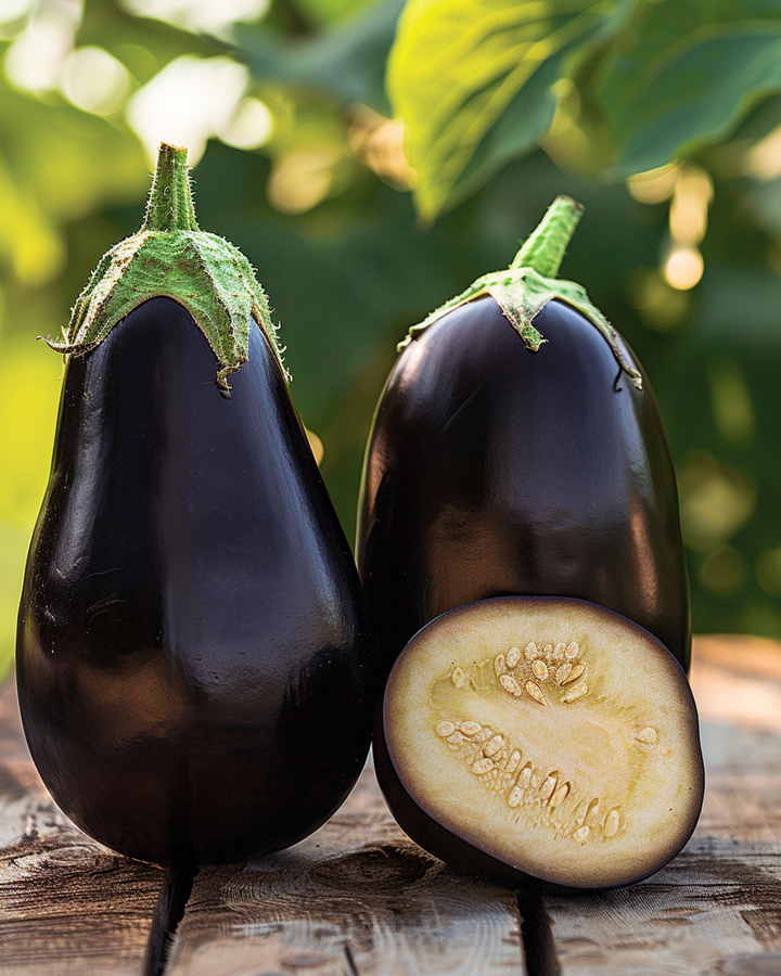 Auberginefrön Black Beauty (Solanum melongena) – ekologisk ettårig grönsak