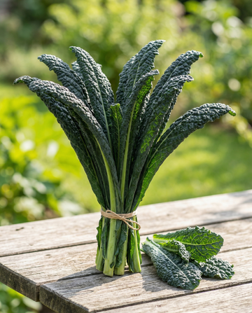 Svartbladig grönkål Nero Di Toscana (Brassica oleracea) – ekologiska ettåriga grönsaksfrön från SeedsChoice