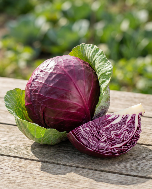 Red Cabbage Klimaro F1 (Brassica oleracea) – ekologiska ettåriga grönsaksfrön från SeedsChoice