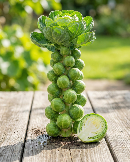 Brysselkål Doric F1 (Brassica oleracea) – ekologiska tvååriga frön från SeedsChoice