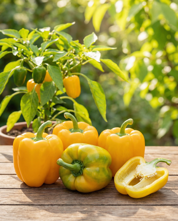 Gul paprika Yellow California Wonder (Capsicum annuum) – ekologiska frön av ettårig grönsak från SeedsChoice