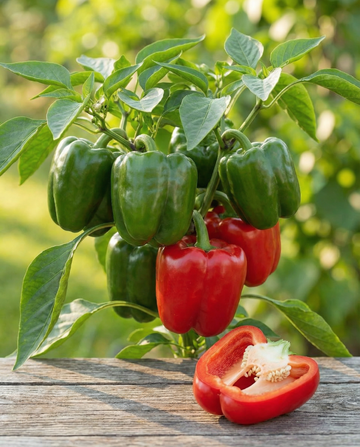 Paprika California Wonder (Capsicum annuum) – ekologiska ettåriga grönsaksfrön från SeedsChoice