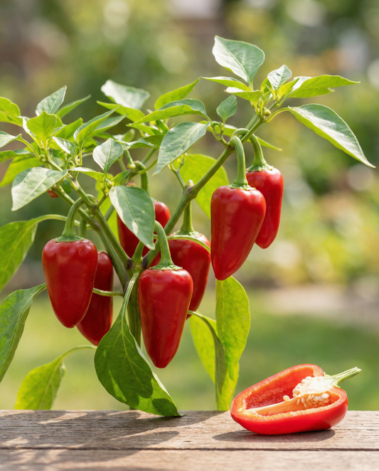 Sötpeppar Piquillo (Capsicum annuum) – ekologiska frön till ettårig grönsak från SeedsChoice