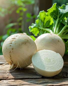 Trädgårdsrovafrön ekologisk Brassica rapa Platte Witte Mei ettårig