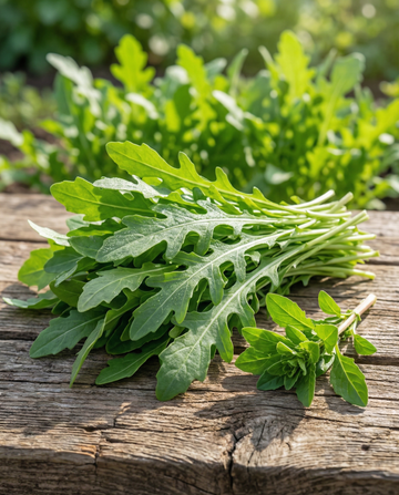 Ruccola (Eruca sativa) – ekologiska ettåriga grönsaksfrön från SeedsChoice