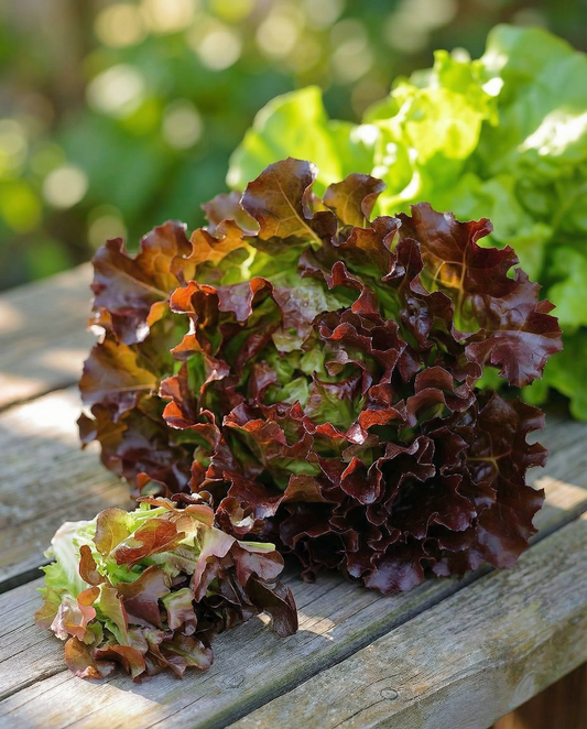 Bladlattuce Red Salad Bowl (Lactuca sativa) – ekologiska ettåriga grönsaksfrön från SeedsChoice