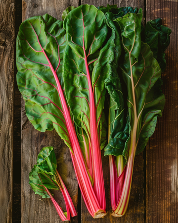 Mangoldfrön Rhubarb (Beta vulgaris) – ekologisk ettårig grönsak