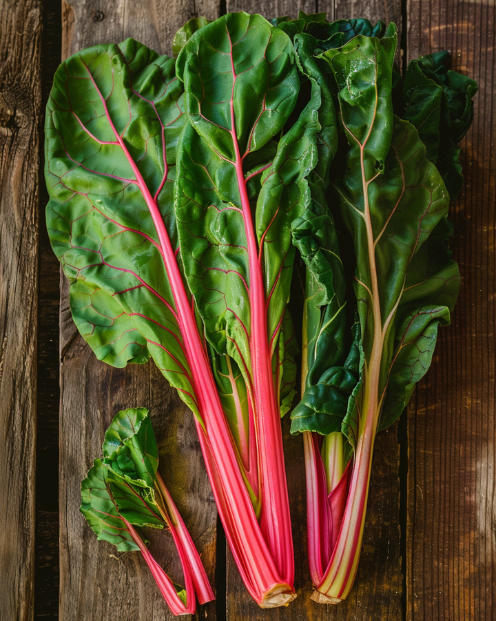 Mangoldfrön Rhubarb (Beta vulgaris) – ekologisk ettårig grönsak