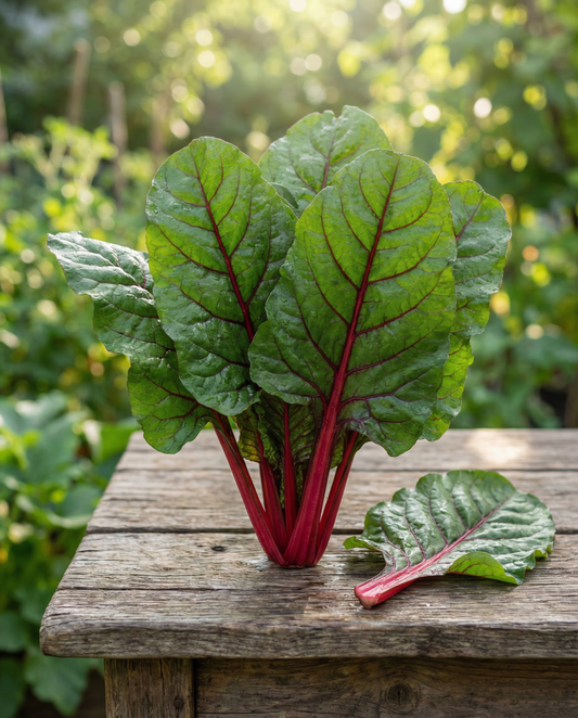 Mangold Rhubarb (Beta vulgaris) – ekologiska ettåriga grönsaksfrön från SeedsChoice
