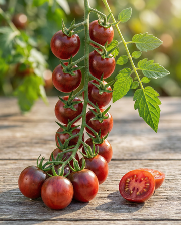 Körsbärstomat Cerise (Solanum lycopersicum) – ekologiska ettåriga grönsaksfrön från SeedsChoice