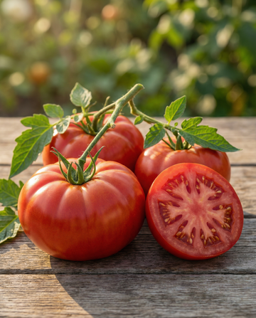 Kötttomat Marmande (Solanum lycopersicum) – ekologiska ettåriga grönsaksfrön från SeedsChoice