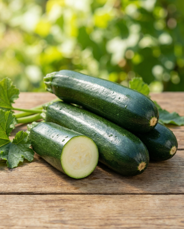 Sommarsquash Dunja F1 (Cucurbita pepo) – ekologiska ettåriga grönsaksfrön från SeedsChoice