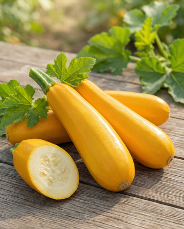 Sommarsquash Yellowfin F1 (Cucurbita pepo) – ekologiska ettåriga grönsaksfrön från SeedsChoice