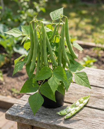 Buskböna Maxi (Phaseolus vulgaris) – ekologiska ettåriga grönsaksfrön från SeedsChoice