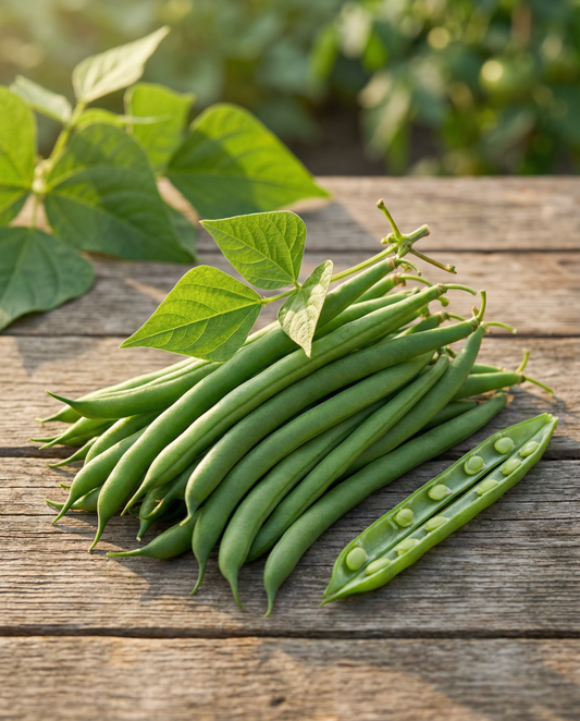 Buskharicot Compass (Phaseolus vulgaris) – ekologiska ettåriga grönsaksfrön från SeedsChoice