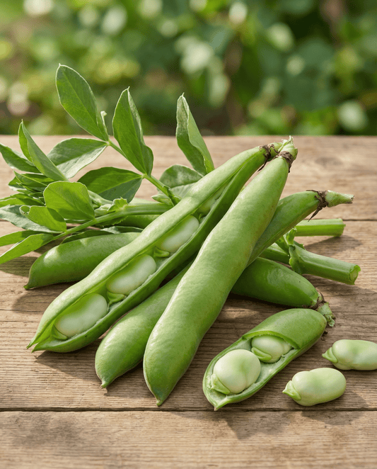 Bondböna Witkiem 50g (Vicia faba) – ekologiska ettåriga grönsaksfrön från SeedsChoice