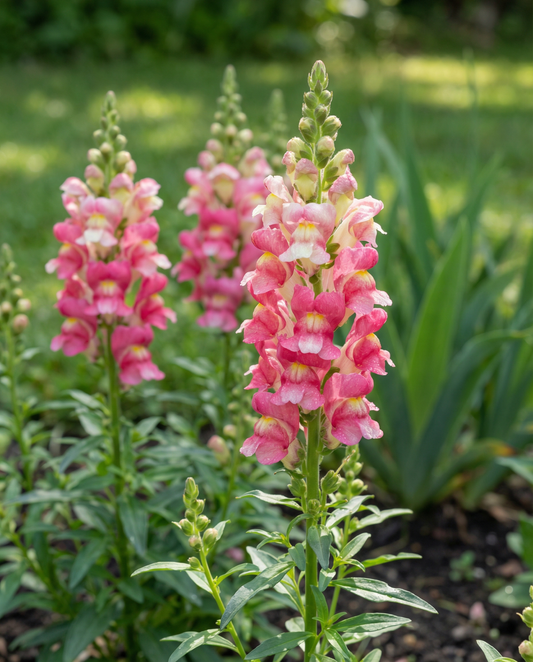 Lejonmun Cherry Twist (Antirrhinum majus) – ettåriga blomsterfrön från SeedsChoice