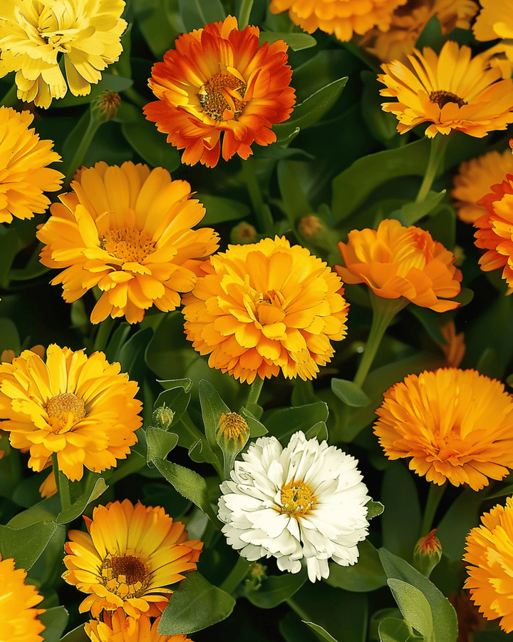 Ringblomma Fiesta Gitana Mix frön (Calendula officinalis) – ettårig blomma