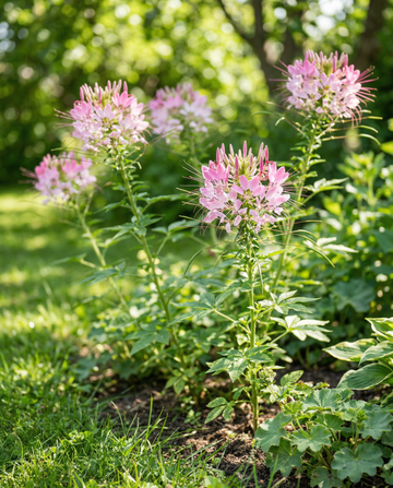 Spindelblomma Rose Queen (Cleome hassleriana) – frön för ettåriga blommor från SeedsChoice