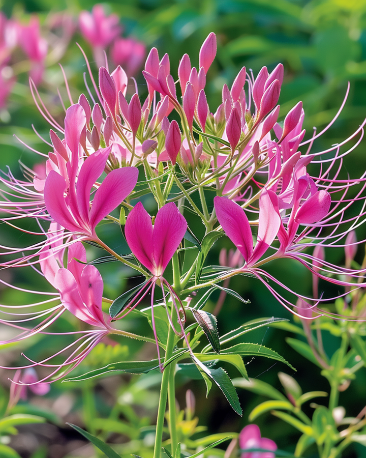 Spindelblomma Rose Queen frön (Cleome hassleriana) – ettårig blomma