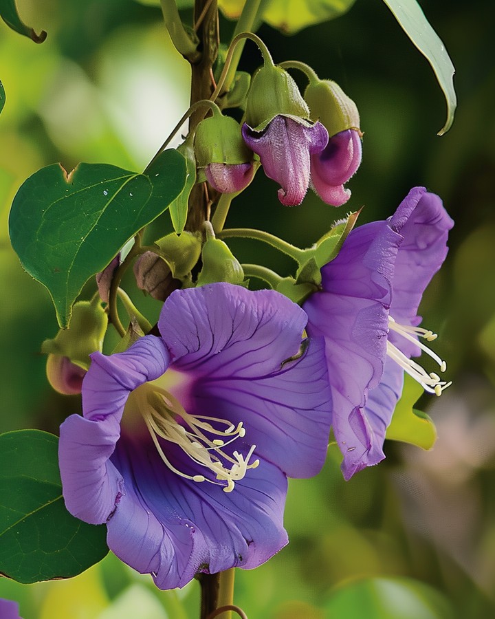 Munkvin klätterväxt frön (Cobaea scandens) – ettårig klätterväxt