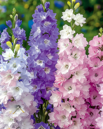 Riddarsporrefrön Mixed Dwarf (Delphinium ajacis) – ettårig blandning