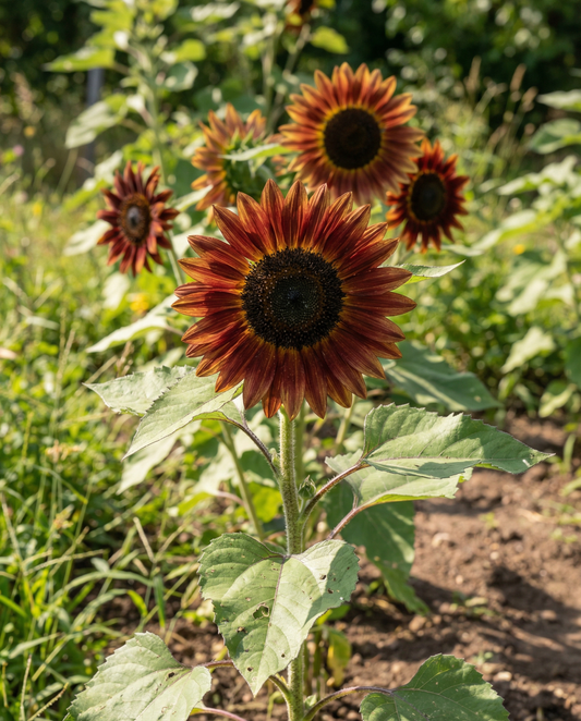 Solros Evening Sun (Helianthus annuus) – frön till ettårig blomma från SeedsChoice
