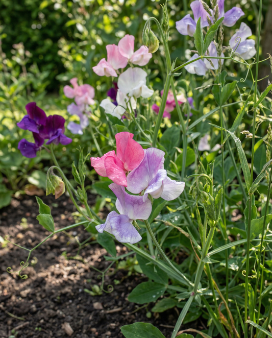 Luktärt Colorama Mix (Lathyrus odoratus) – ettåriga blomsterfrön från SeedsChoice