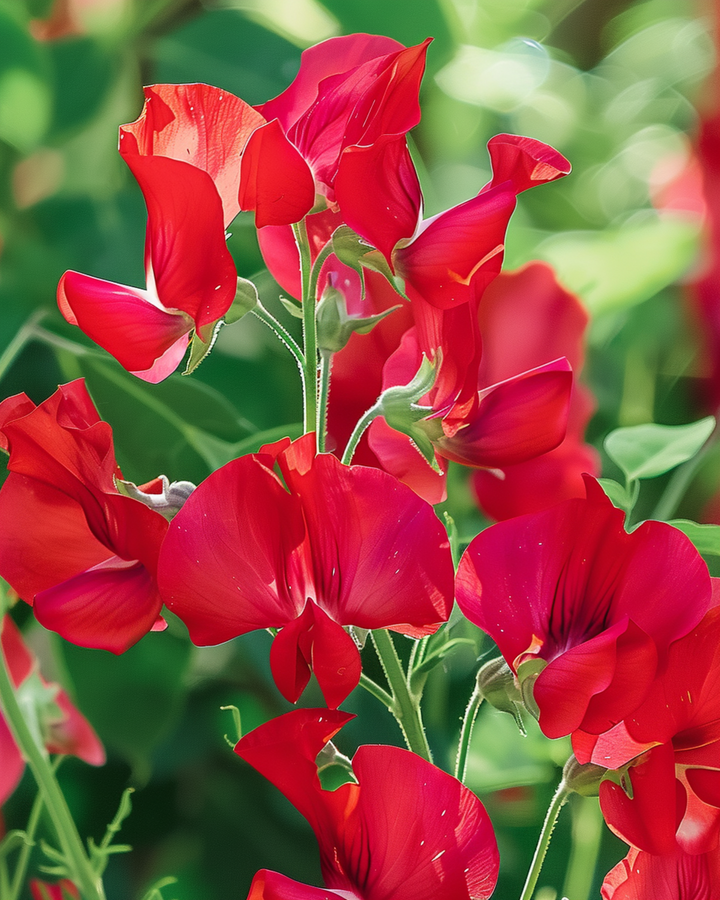 Luktärt Royal Family Red Climber frön (Lathyrus odoratus) – ettårig klätterväxt