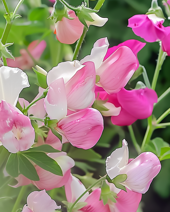 Luktärt Painted Lady klätterväxtfrön (Lathyrus odoratus) – ettårig klätterväxt