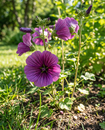 Purple Queen (Malope trifida) – frön för ettårig blomma från SeedsChoice