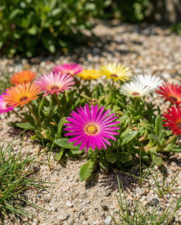 Livingstone daisy (Dorotheanthus bellidiformis) – ettårig blandning frön från SeedsChoice