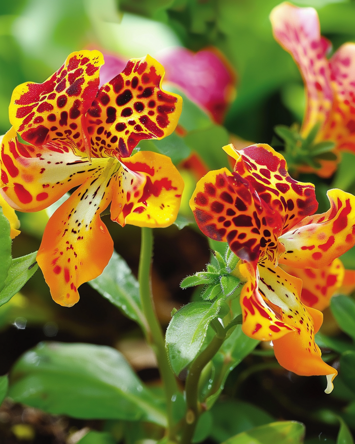 Monkey Queen's Prize-frön (Mimulus hybrida) – ettårig blomma