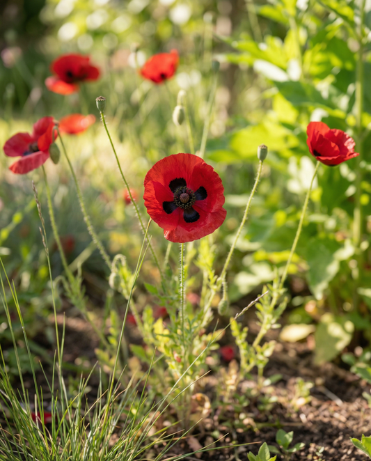 Vallmo Lady Bird (Papaver commutatum) – ettåriga blomsterfrön från SeedsChoice