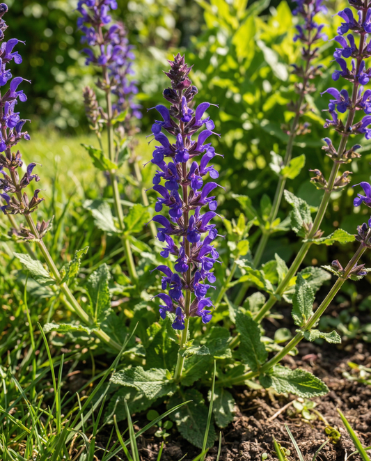 Stäppsalvia New Dimension Blue (Salvia nemorosa) – fleråriga frön från SeedsChoice