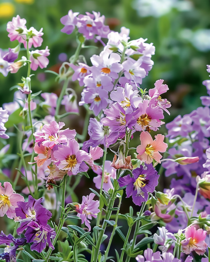Fattigmansorchidéfrön (Schizanthus wisetonensis) – ettårig