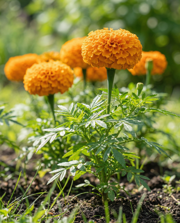 Afrikansk tagetes Hawaii (Tagetes erecta) – ettåriga blomfrön från SeedsChoice