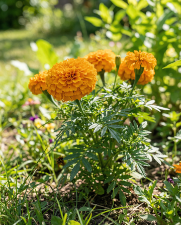 Afrikansk tagetes dvärg Golden Age (Tagetes erecta) – ettåriga blomfrön från SeedsChoice