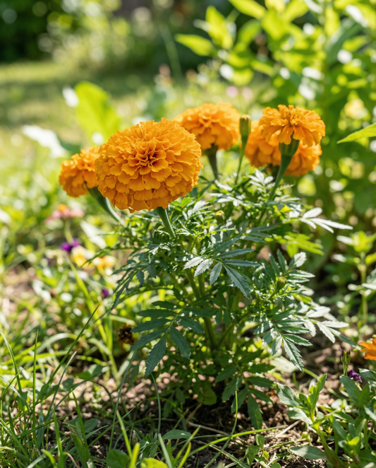 Afrikansk tagetes dvärg Golden Age (Tagetes erecta) – ettåriga blomfrön från SeedsChoice