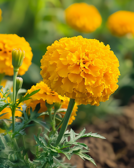 Afrikansk tagetes Golden Age dvärg ettåriga frön Tagetes erecta