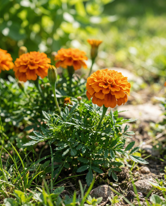 Fransk tagetes Bolero (Tagetes patula) – frön för ettåriga blommor från SeedsChoice