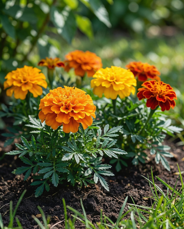 Fransk tagetes Bonita (Tagetes patula) – frön för ettåriga blommor från SeedsChoice