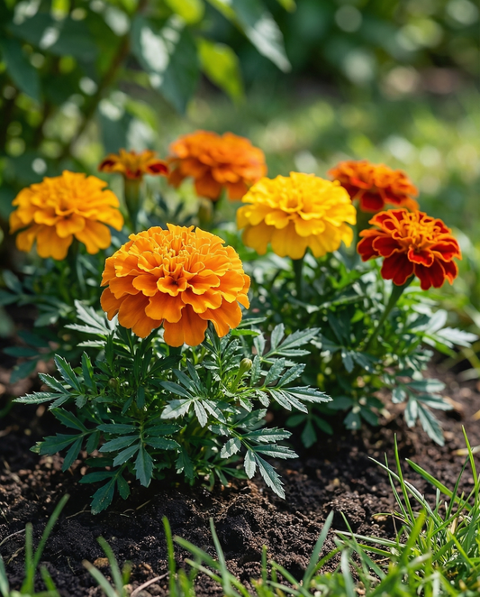 Fransk tagetes Bonita (Tagetes patula) – frön för ettåriga blommor från SeedsChoice